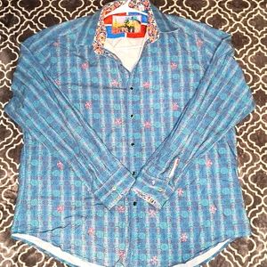 🟦 Robert Graham button up shirt